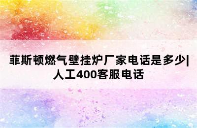 菲斯顿燃气壁挂炉厂家电话是多少|人工400客服电话